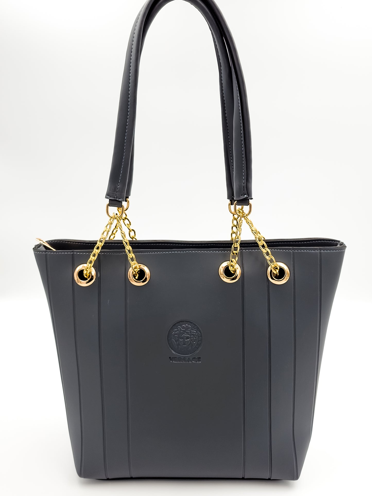 Prestige Charcoal Gray Tote Bag