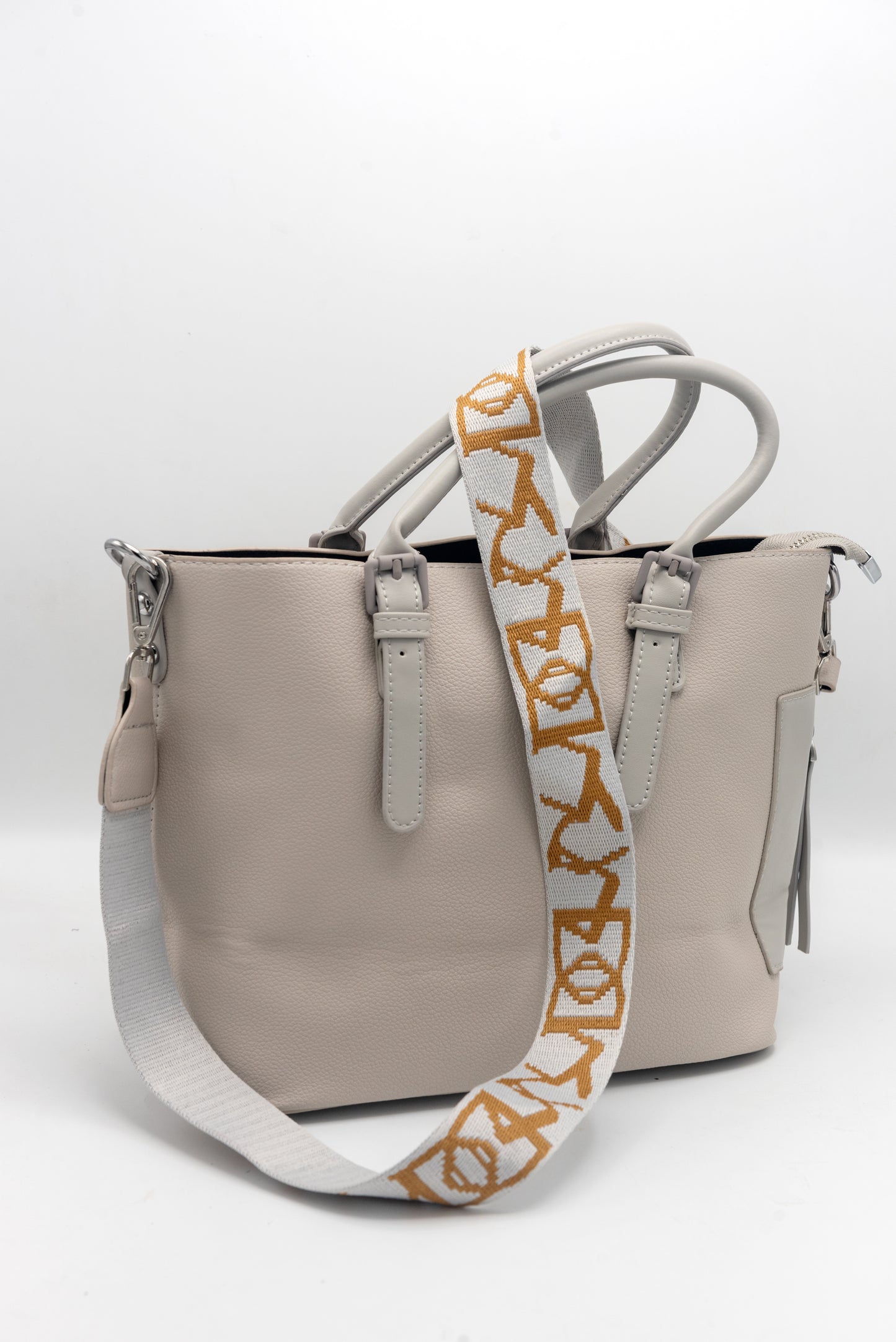 Dusk Elegance Ash White Handbag