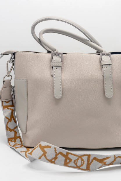 Dusk Elegance Ash White Handbag