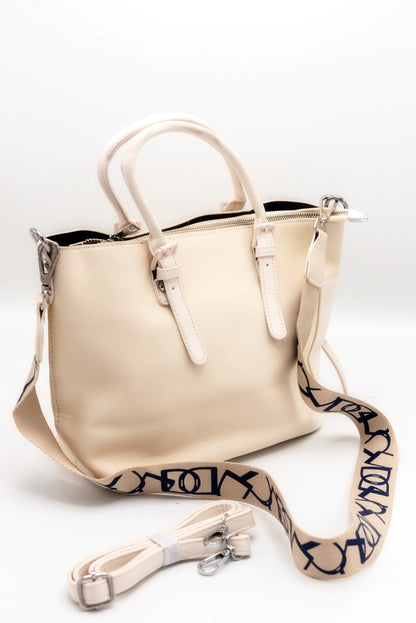 Ivory Glow Off-White Handbag