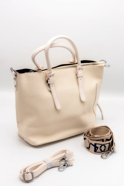 Ivory Glow Off-White Handbag