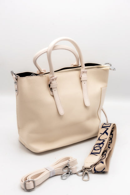 Ivory Glow Off-White Handbag